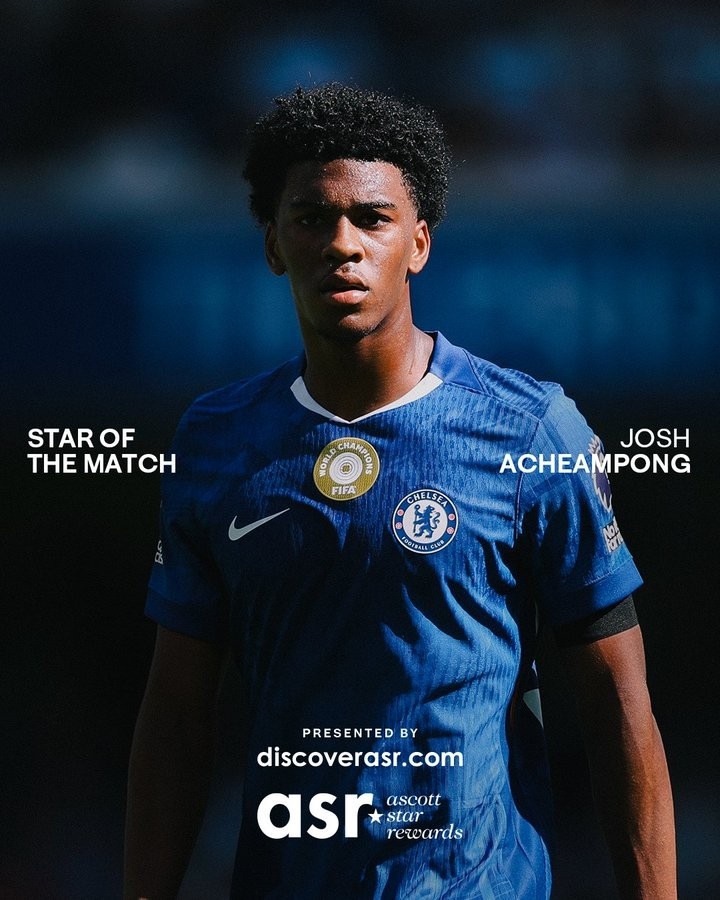 皇冠体育官网-切尔西官方:阿奇姆彭当选球队0-0水晶宫的队内最佳